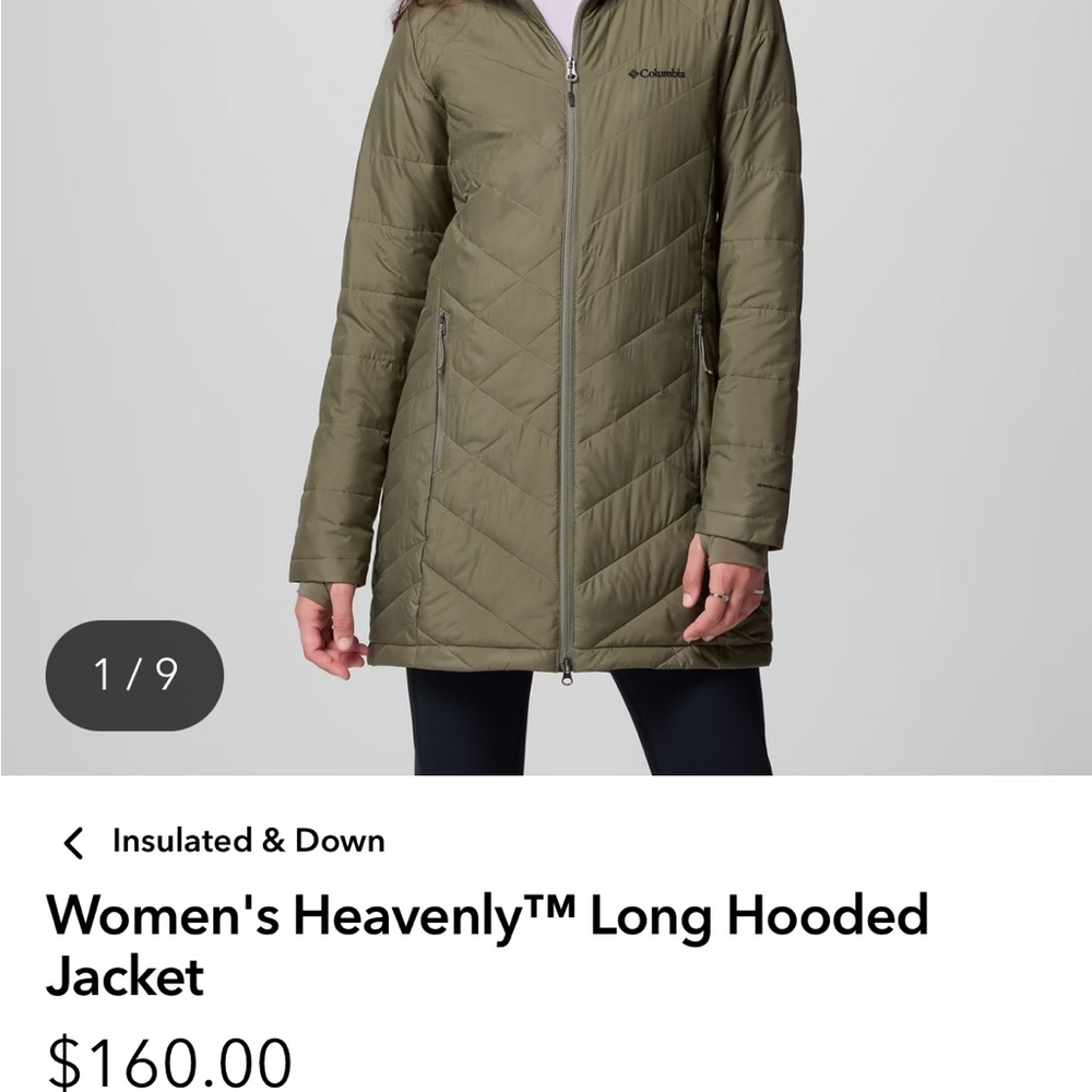 Columbia Heavenly Women's Green Quilted Jacket - Picture 6 of 6